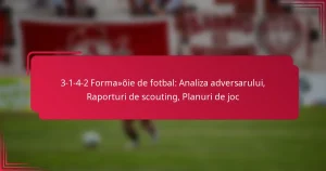 Read more about the article 3-1-4-2 Formație de fotbal: Analiza adversarului, Raporturi de scouting, Planuri de joc