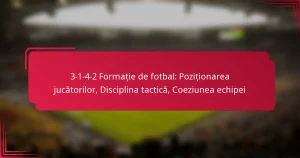 Read more about the article 3-1-4-2 Formație de fotbal: Poziționarea jucătorilor, Disciplina tactică, Coeziunea echipei