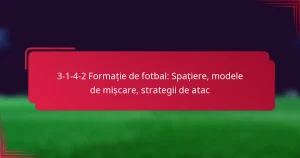 Read more about the article 3-1-4-2 Formație de fotbal: Spațiere, modele de mișcare, strategii de atac