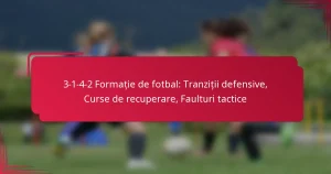 Read more about the article 3-1-4-2 Formație de fotbal: Tranziții defensive, Curse de recuperare, Faulturi tactice