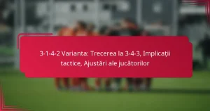 Read more about the article 3-1-4-2 Varianta: Trecerea la 3-4-3, Implicații tactice, Ajustări ale jucătorilor