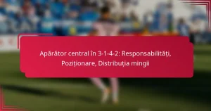 Read more about the article Apărător central în 3-1-4-2: Responsabilități, Poziționare, Distribuția mingii