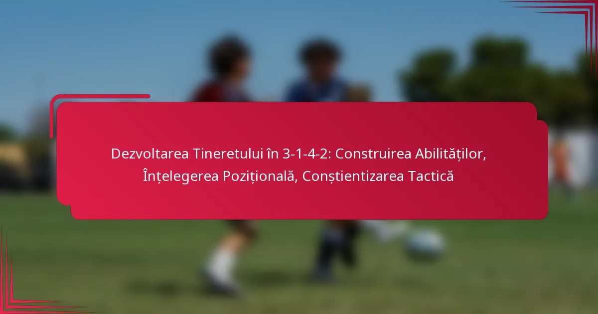 Read more about the article Dezvoltarea Tineretului în 3-1-4-2: Construirea Abilităților, Înțelegerea Pozițională, Conștientizarea Tactică