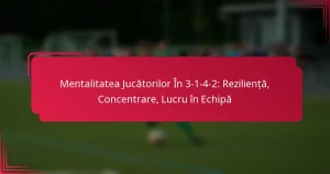 Read more about the article Mentalitatea Jucătorilor În 3-1-4-2: Reziliență, Concentrare, Lucru în Echipă