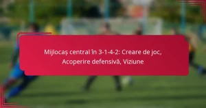 Read more about the article Mijlocaș central în 3-1-4-2: Creare de joc, Acoperire defensivă, Viziune