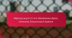 Read more about the article Mijlocaș Larg în 3-1-4-2: Menținerea Lățimii, Centrarea, Întoarcerea în Apărare