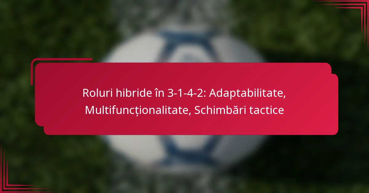You are currently viewing Roluri hibride în 3-1-4-2: Adaptabilitate, Multifuncționalitate, Schimbări tactice