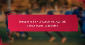 Read more about the article Sweeper în 3-1-4-2: Acoperirea Apărării, Citirea Jocului, Leadership
