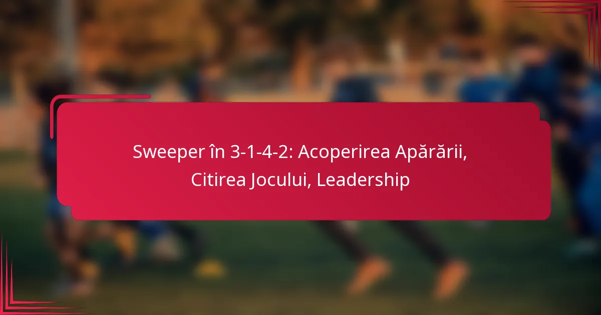 You are currently viewing Sweeper în 3-1-4-2: Acoperirea Apărării, Citirea Jocului, Leadership